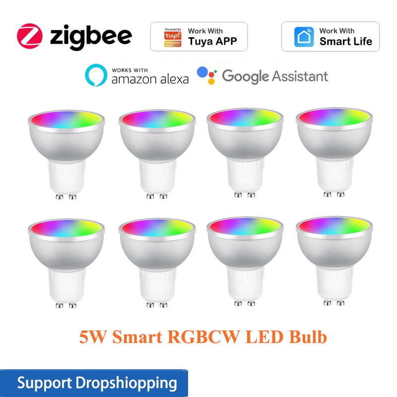 Zigbee GU10 ƮƮ WiFi Ʈ  5w RGB + C..